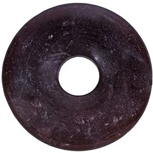 Lebensquelle Plus Granaat edelsteen donut | Ø 30 mm hanger, Halfedelsteen, bronziet