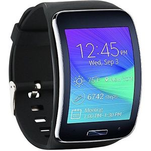 Fit-Power Reservearmband voor de Samsung Galaxy Gear S R750 Smartwatch, verstelbare grootte, draadloos, Smartwatch toebehoren, band, riem, met veilige sluiting