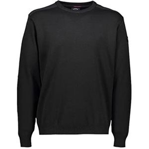 Paul & Shark - Sweatshirt - Zwart - Wol - Ronde Hals - Patches