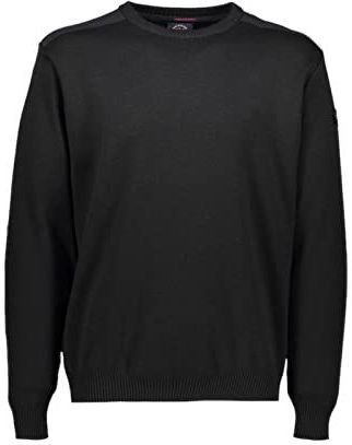 Paul & Shark - Sweatshirt - Zwart - Wol - Ronde Hals - Patches