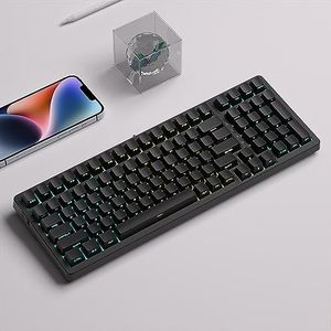 Backlit Side Printed Keycap, OEM Profile PBT Keycap Voor MX Switch Mechanisch Toetsenbord (Color : Black)