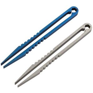 PAMENET 2 Pack Mini Pincet Titanium Draagbare Titanium Legering EDC Pincet Survival Camping Outdoor Mini Tool