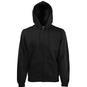 Fruit of the Loom Dames Premium Hooded Sweat Jacket Lady-Fit Hoodie, zwart, M