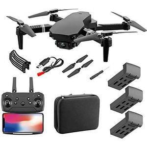 Wifi FPV Drone voor Volwassenen Kinderen, Opvouwbare FPV-Drone met 1080p 4k Hd-Camera Live Video voor Beginners, RC Quadcopter met Hoogte Vasthouden, Headless-Modus,15 Minuten Vliegtijd