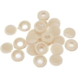 scharnierende plastic schroefdoppen, 50 stuks, opvouwbaar, klikbaar, fliptops, geschikt voor M4 schroefbeschermer voor decoratieve meubels (beige)