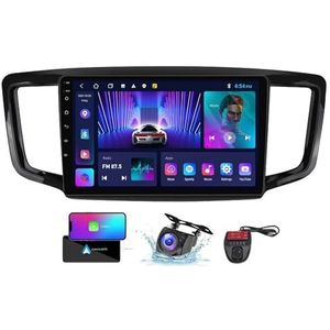 9 Inch Touchscreen Dubbel DIN Autoradio Compatibel met Honda Odyssey 2015-2019 met Carplay/Android Auto FM RDS DAB+ Autoradio WiFi 4G Draadloze Carplay Android Auto Bluetooth DSP(NF-1)