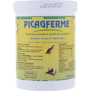 PICAGFERME SEMOULET 1 kg Mineraalvoer voor pluimvee (voorkomt prikken, stimuleert de hergroei van de veren)