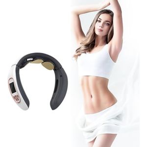 Nekmassageapparaat met warmte Draagbaar Elektrisch Intelligent 4 Modi 15 Niveaus Draadloos 9D Kneden Shiatsu Rug Diepe Massage Spierontspanning Geschenken for Vrouwen Mannen Gebruik Thuis,Kantoor