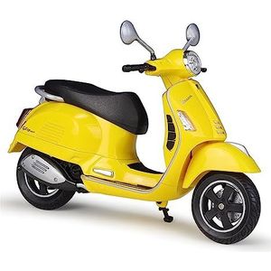 ZHjLut Voor Vespa GTS Super 2020 Motorfiets Modellen Legering Model Motor Fiets Miniatuur Race Speelgoed Voor Gift Collectie 1:12 (Kleur: Geel)