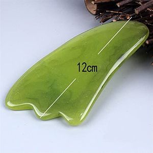 Hars Guasha Massagebord Gua Sha Schraper Massager voor Gezicht Hals Huid Lifting Rimpel Remover Schoonheidsverzorging Schrapen Gereedschap 1 Stks (Kleur: Groen 1)