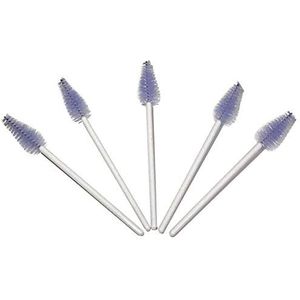 100 stuks wimperborstels - wimperverlenging - wimperborstel - mascara borstel wimpers - in paars wit