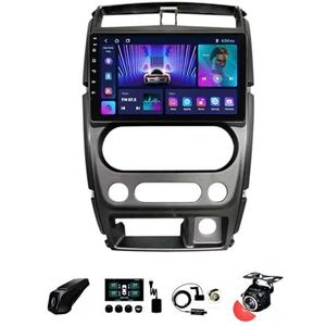 BOJONTN 22,9 cm (9 inch) Android 12 Autoradio 2 DIN voor Suzuki Jimny 3 2005-2019 met achteruitrijcamera, stuurwielbediening, Bluetooth, GPS, Navi CarPlay, draadloos (grootte: S400 4 + 64G)