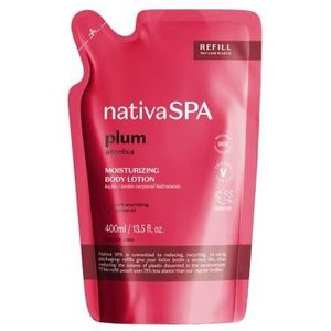 O Boticário Native SPA Plum Refill Moisturiser voor het lichaam, geurende bodylotion met Quinoa druppels voor meer hydratatie, 400 ml