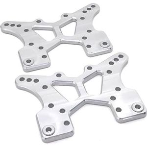 Metalen upgrade modificatie for en achter schokdemper beugel EA1004A for JLB 1/10 J3 RC Auto onderdelen(Silver)