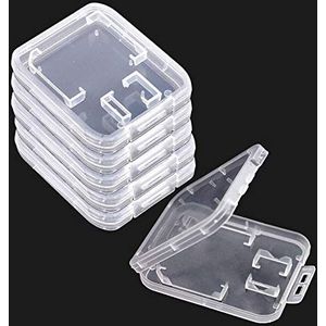 Geheugenkaart Case, 24 Stks Transparante Plastic Opslag Houder Doos voor Micro SD CF XD TF SIM NM en Nano Kaarten