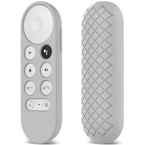 2021 Siliconen Beschermende Afstandsbediening Case Voor Chromecast Met Voor Google TV Voice Afstandsbediening Shockproof Afstandsbediening Cover Anti-Lost Case Voor Chromecast 2020 (grijs)