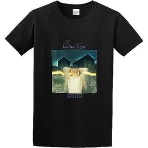 Man's Round Neck Cocteau Twins Garlands Rock Retro Vintage Hipster 1749 Sports T-Shirt Black T-shirts & overhemden(Medium)