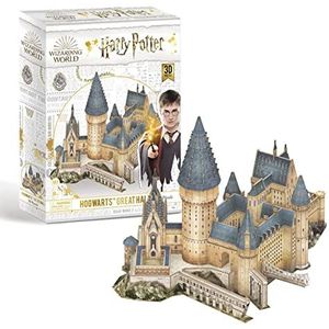 Revell Harry Potter Hogwarts-Hall 00300 3D-puzzel, 187 delen, 4 uur bouwplezier voor kinderen en volwassenen, vanaf 8 jaar, de plaatsen van Harry-Potter zelf in elkaar zetten