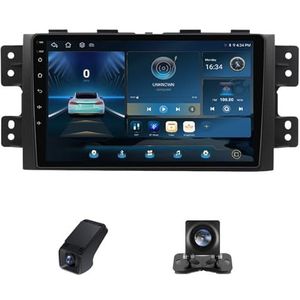 Android 13 Autoradio geldt voor Kia Mohave 2008-2016 Borrego 2008-2011 9 inch Touchscreen Autoradio met Wireless Carplay Android Auto GPS Bluetooth RDS Radio+Telecamera Achterkant(NF-1)