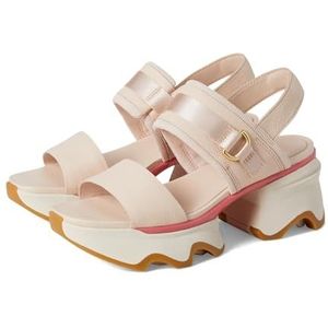 Sorel Kinetic Impact Slingback Heel sandalen voor dames met hak, Pearlescent Coral Blossom, 38 EU