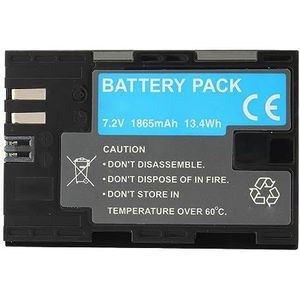 LP E6N Vervangende Batterij voor Digitale Camera's, 7,2 V 1865 MAh Lithium-ionbatterij met Veiligheidsvoorzieningen, voor R5 R6MarkI 5DS R 5D Mark 6D Mark II