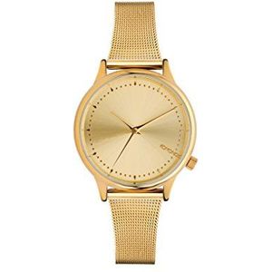 KOMONO Estelle Royale Gold Women's Japanese Quartz 36mm Analogue Watch with Stainless Steel Mesh Bracelet