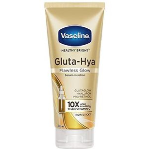 Vaseline Gluta-Hya Flawless Glow, 200 ml, Serum-in-Lotion, boosted with GlutaGlow, voor Visibly Brighter Skin van 1st Use