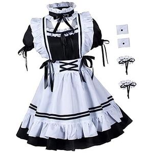 Meisjes Jurken 1 Set Meidkostuum meidjurken Maid Fancy Dress kat meid cosplay dienstmaagdenkostuum Dameskostuum jurk ondergoed lolita meisje Polyester vezel (polyester