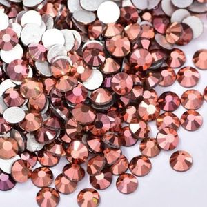 Glitter Crystal Non Hotfix Rhinestones-strips Strass Nails Diamond Crystals 네일파츠 voor vestidos Nail Charms Nail Art Dress B3577-Rose Gold-SS4-1440 stuks