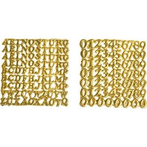 Meyercordt GmbH waxset Cijfers & Letters goud