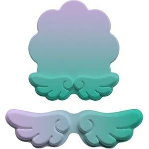 Muismat Vleugels Vorm Gradiënt Pols Rust Muismat Toetsenbord Hand Rust Pols Pad Siliconen Pols Rust Toetsenbord Rust(Gradient b,Set)