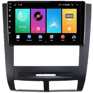 Dubbele DIN Android 14 autoradio voor Ssangyong Rexton 2002-2006 9 Duim QLED Touch screen-met Draadloze Carplay Android Auto GPS navigatie 4G WiFi Stuurwielbediening achteruitrijcamera(P3 WIFI 4-Core
