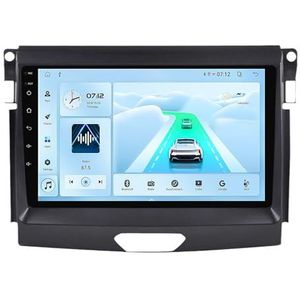 Android 14 Autoradio Stereo voor F-ord Ranger (2015-2020) 9 Inch Touchscreen Multimedia Speler met Draadloze Carplay 2 Din GPS Navigatie FM RDS Bluetooth 5G-WiFi SWC DSP,M100s