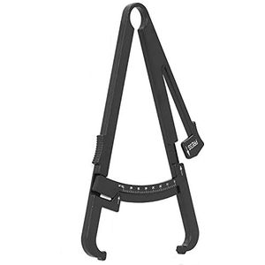 Huidplooimeter, vetmeetinstrument Lichaamsvetmeter Alkaliweerstand voor het meten van lichaamsvet voor vrouw voor man(Zwarte centimeter dikke remklauw)