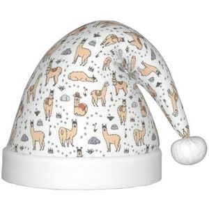 DURAGS Lama Cartoon Patroon Pluche Kinderen Kerst Hoed - Ideaal Kind Vakantie Decoratie Hoed, Voor Kerst Decoratie