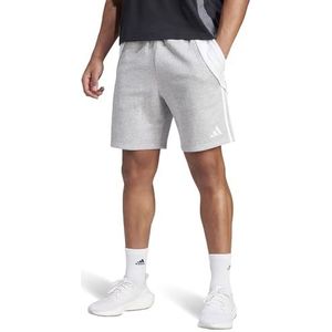 adidas Heren Tiro 24 Sweat Shorts, Medium Grijs Hei/Wit, L