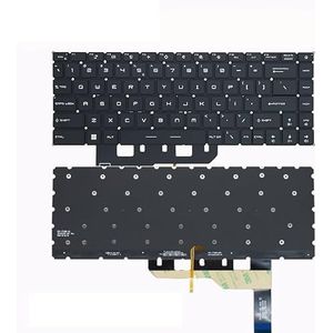 Laptoptoetsenbord voor MSI GS66 GE66 P66 GP66 voor Stealth 10SD 10SF met achtergrondverlichting(Single backlit black)