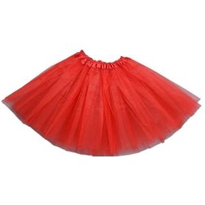 Tutu Rokken Kinderen Meisjes Ballet Rokken Elastische Mesh Tutu Jurk Gymnastiek Dansen Rok Prinses Dames Tiener Tutu Rokken, Rood, Eén maat