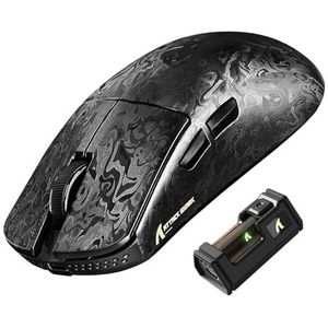 ATTACK SHARK R11 ULTRA 8000 Hz Draadloze Gamingmuis van Carbon Fiber, 49g SUPERLIGHT, 42000 DPI, 20000 FPS, PAW3950MAX, Nordic 52840, Ice-Feel Coating, BT/2.4G/Bedraad, voor PC/Mac, Gesmeed Zwart