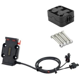 Telefoonhouder Motorfiets Voor BMW Voor R1200RT Voor R1250RT Adventure Navigatie Beugel Motorfiets USB Mobiele Telefoon GPS Draadloos Opladen Ondersteuning Navigatie Plaatbeugel (Color : Red - 12mm)