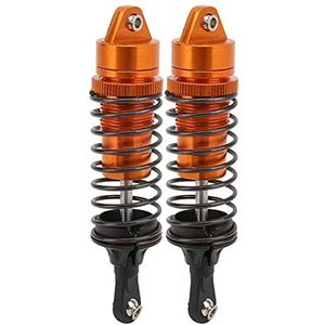 2 Stuks 104mm RC RC Schokdemper, Aluminium RC Auto Lente Demper voor TRAXXAS SLASH 2WD 1/10 RC Cars(oranje)