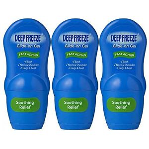 Deep Freeze Pijnverlichting Glide-On Gel, Cold Gel Roll On, 3 x 50 g (Pack van 3)