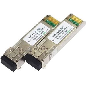 Sterke compatibiliteit 60/40/20/10 km enkele vezel 10 G Mini GBIC WDM SFP 1270 nm/1330 nm LC Simplex (5 paar 10 km)