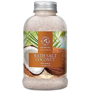 Zee badzout KOKOS 600 g - bad zeezout met natuurlijke kokosolie - aromatherapie badkuip - lichaamsverzorging - goede slaap - baden - ontspanning - goed humeur badtoevoeging - kokosbadgeur