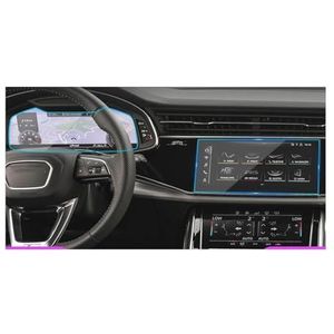 Displaybeschermfolie Voor Q7 2020 2021 2022 2023 2024 2025 10.1"" Navigatieschermbeschermer Dashboardbeschermfolie Anti-kras(Navigation Film+Instrument Film)