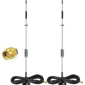Bingfu 4G LTE MIMO 8dBi Magnetic Base SMA Male Antenna (2-Pack) for Vodafone EE O2 Three 4G LTE Router Home Phone Modem Hotspot CPE Cellular Gateway