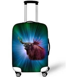 CHAQLIN Duurzame Elk Bedrukte Koffer Cover Bagage Beschermer Trolley Case Womens 18-28 Inch