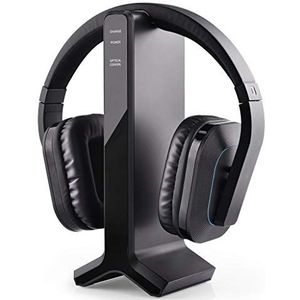 Avantree HT280 Draadloze Hoofdtelefoon voor TV Kijken met Oplaadstation voor 2,4 G Zender, Digitaal Optisch Systeem, Hoofdtelefoon met Hoog Volume, Ideaal voor Senioren en Slechthorenden, 30 Meter