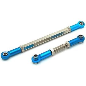 Metalen Vooras Stuurstang Upgrade Stuurstang for MN Model 1/12 MN82 LC79 MN78 RC Auto Onderdelen(Blue)