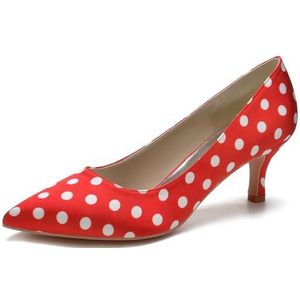 SYDZSW Sexy Hakken Schoenen Partij Bruids Hakken Puntige Teen, Rood, 43 EU